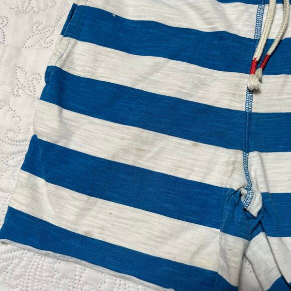 Mini Boden Striped Pull On Slub Shorts Size 9 - Picture 4 of 6